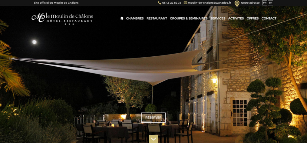 Exemple de Création de Sites Internet pour un Hôtel-Restaurant 3 étoiles Logis